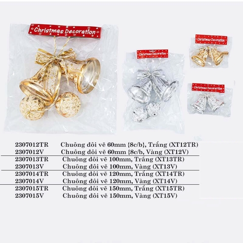 Chuông đôi vẽ 120mm, Vàng (XT14V)