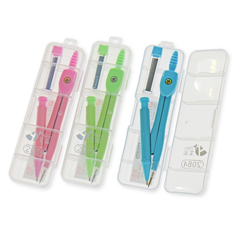 Compa Gắn Bút Chì Bấm 2084 – Dụng Cụ Vẽ Hình Học Chính Xác Cho Học Sinh