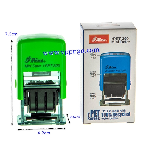 Con dấu đóng date Shiny PET-300 (không mực)
