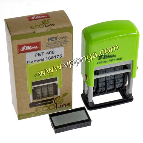 Con dấu đóng date Shiny PET-400 (không mực)
