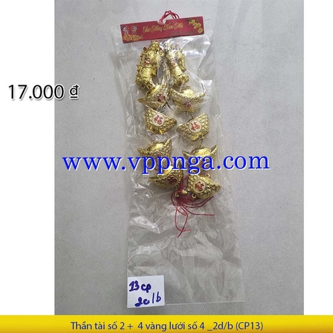 Thần tài số 2 +  4 vàng lưới số 4 _2d/b (CP13)