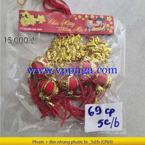 Phước + đèn nhung phước bi _5d/b (CP69)