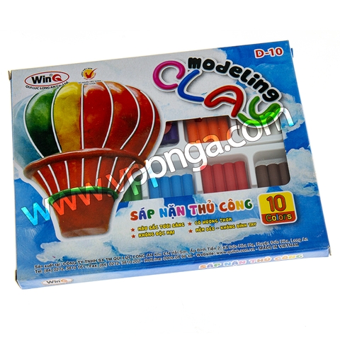 Đất nặn WinQ, 10 màu (D-10)
