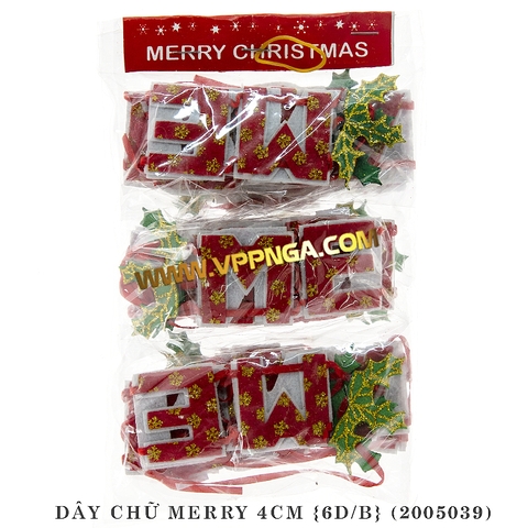 Dây chữ Merry 4cm {6d/b} (2005039)