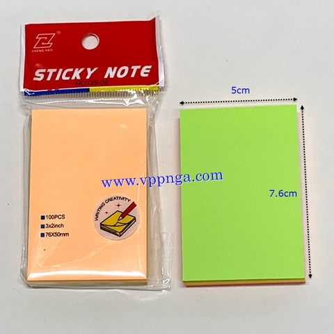 Giấy Note GS (3x2) inch, 5 màu