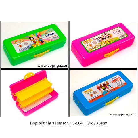 Hộp bút nhựa Hanson HB-004