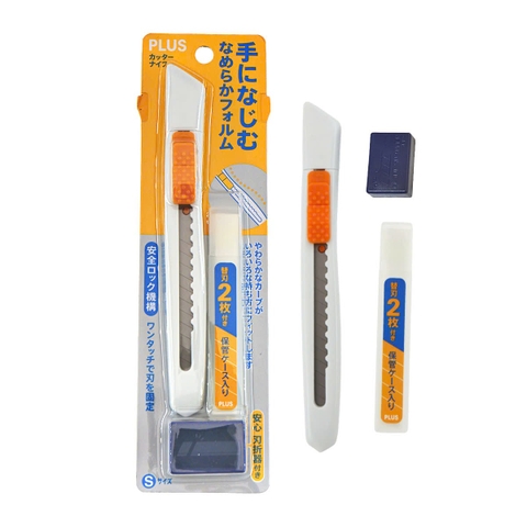 [CÓ VAT] Dao rọc giấy Plus S WH+2 lưỡi dao (35-300) (1 Vỉ)