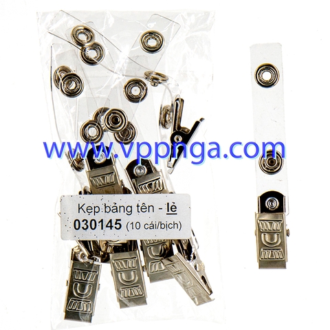 Kẹp bảng tên treo sắt - lẻ (030145)