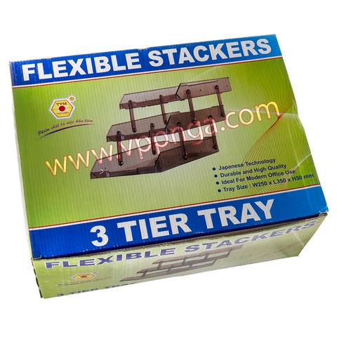 Khay hồ sơ mica 3 tầng, 104-3T