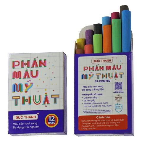 Phấn màu mỹ thuật ĐỨC THANH (10 Viên/Hộp)