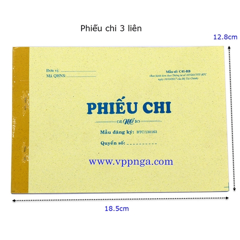 Phiếu chi (3 liên)