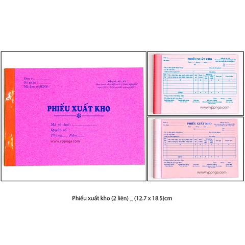 Phiếu xuất kho (2 liên)