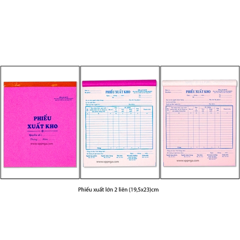 Phiếu xuất kho lớn (2 liên)
