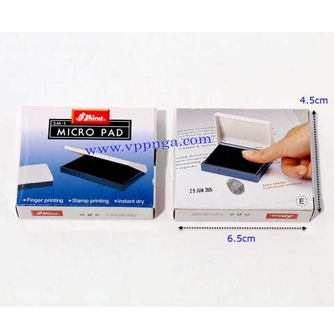 Tampon lăn tay Shiny SM-1 (SM-1-BK), đen