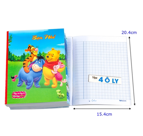 Tập Tân Việt Phát, Bạn Nhỏ, (Doraemon, Snoopy) 4ô ly, 96tr (10c/g)