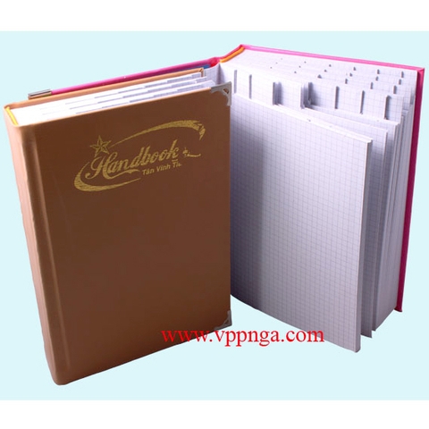 Sổ da Handbook TVT (16x22.5)cm, 800tr (580tr)
