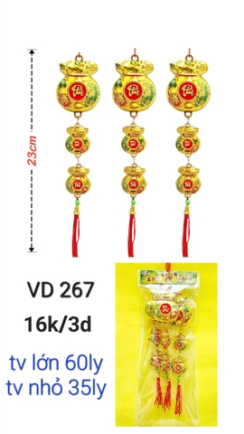 Túi vàng lớn + 2 túi vàng. nhỏ _3d/b (VD267) (2561267) (HÀNG NEW 2025)