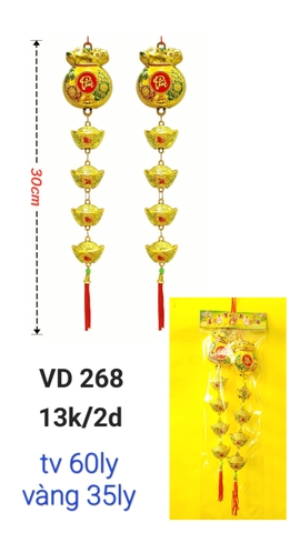 Túi vàng lớn + dây cục vàng nhỏ _2d/b (VD268) (2561268) (HÀNG NEW 2025)