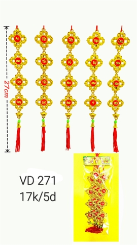 Vàng nơ số1 _5d/b (VD271) (2561271) (HÀNG NEW 2025)