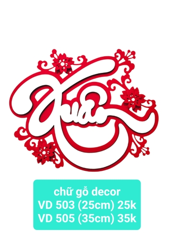 Chữ xuân decor 35cm (VD505) (2561505) (HÀNG NEW 2025)