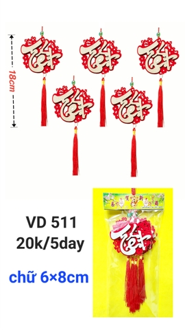 Chữ tết 8cm _5d/b (VD511) (2561511) (HÀNG NEW 2025)