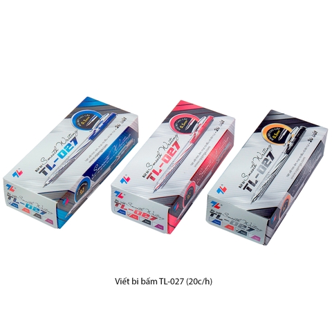 Viết bi bấm TL-027 (20c/h), đỏ