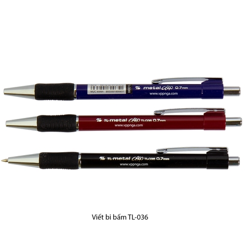 Viết bi bấm TL-036, đen
