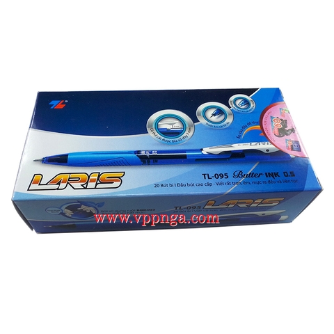 Viết bi bấm TL-095 Laris (20c/h), xanh