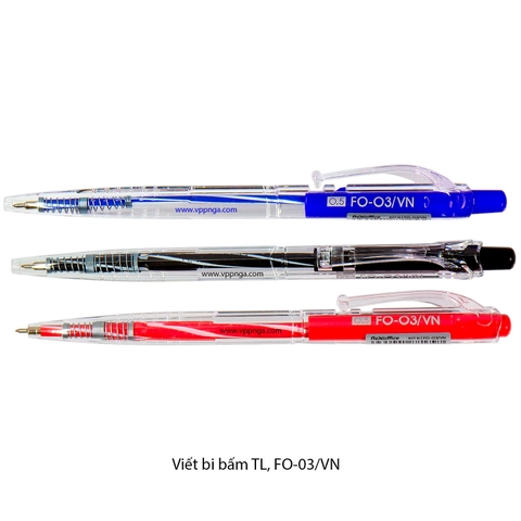 Viết bi bấm TL, FO-03/VN, đen