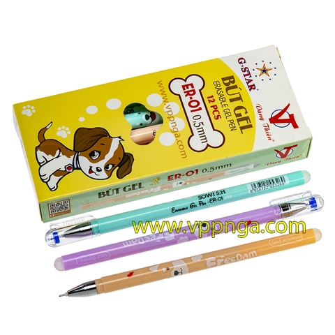 Viết Gel xóa G-Star ER-01 (12c/h), tím