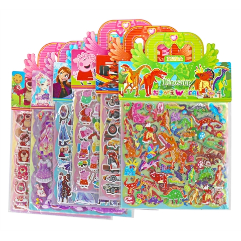 Sticker hình nổi 3D, size nhỏ SW777 (2 Tấm/Xấp) (Mãu Ngẫu Nhiên)