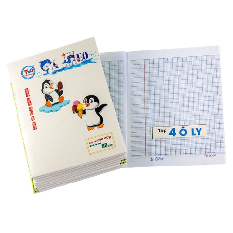 Tập Tân Việt Phát, Cá Heo 4ô ly 96tr (10c/g) 80gsm