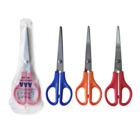 Kéo cắt giấy cán nhựa No.AAA328 dành cho học sinh, văn phòng (1 Cây)