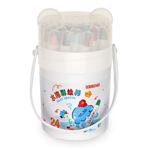 Bút màu sáp lụa Lea&King 24 Màu LK1138-24 (1 Hộp)