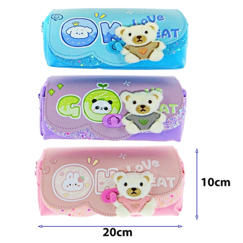 Hộp bút vải dây kéo 9158 (10x20)cm