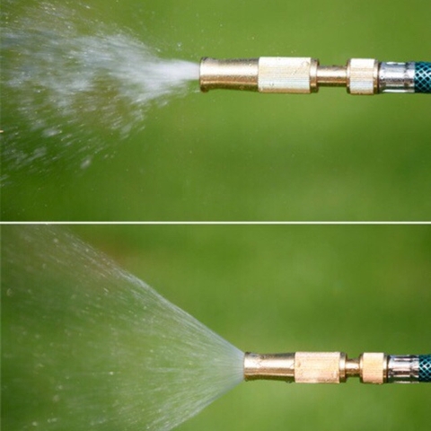 Vòi Xịt Rửa Xe / Đầu Phun Điều Chỉnh Ren Ngoài 1/2 (21) - Bằng Đồng