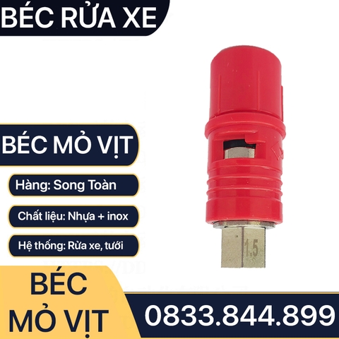 Béc Phun Rửa Xe Cao Áp, Đầu Phun Rửa Xe Cao Áp Mỏ Vịt Chân Ren Trong 13