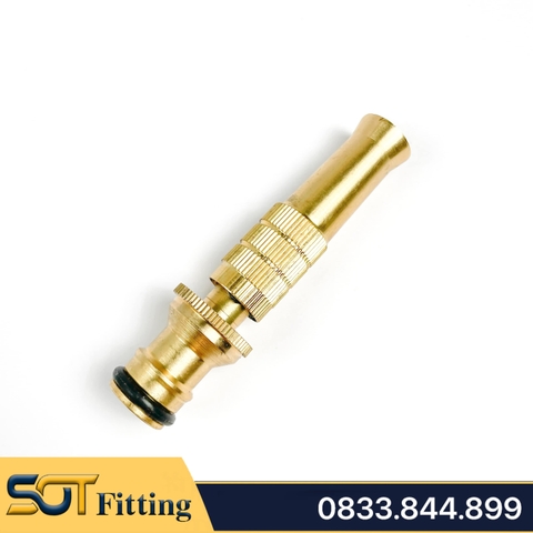 Béc Rửa Xe Tăng Áp Đuôi Nối Nhanh Đồng Thau Lắp Đặt Vệ Sinh Xe, Sàn Nhà, Tưới Cây - Điều Chỉnh Tia Nước