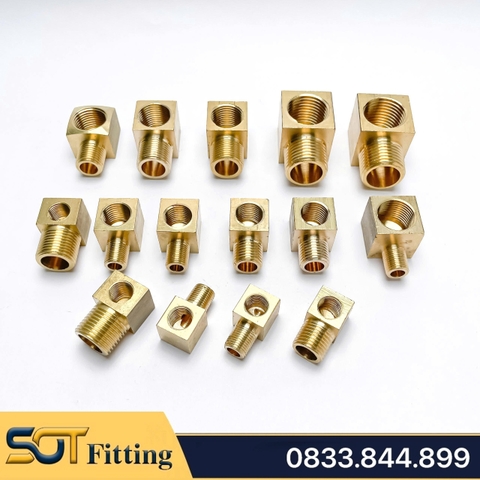 Co Điếu / Co Ren Trong Ren Ngoài 9.6 13 17 21 - Đồng Thau Phay CNC