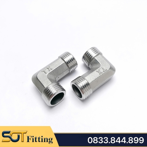 Co Ren Ngoài 21 Hợp Kim Inox - Sản Phẩm Kết Nối Cong 90 Độ