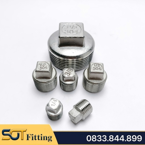 Đầu Bịt / Nút Bít Ren Ngoài Inox 304: Chất Lượng Cao, Bền Bỉ và An Toàn
