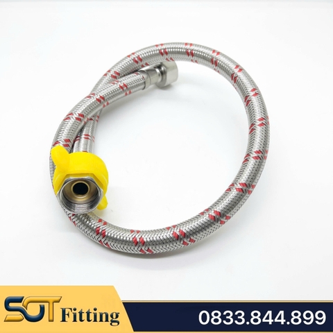Dây Cấp Nóng Lạnh 304, Dây Inox Cấp Nước Nóng Lạnh Tán Xoay Inox 304 - Phi 21
