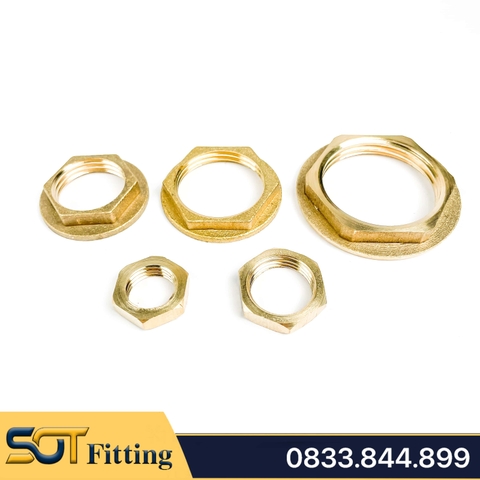 Ecu / Đai Xoay Ren Trong Hệ BSP / Tán Siết Cố Định – Đồng Thau