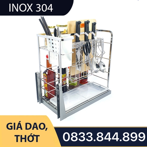 Giá Dao Thớt Cao Cấp SUS 304 - Thương Hiệu Tủ Bếp Camryn