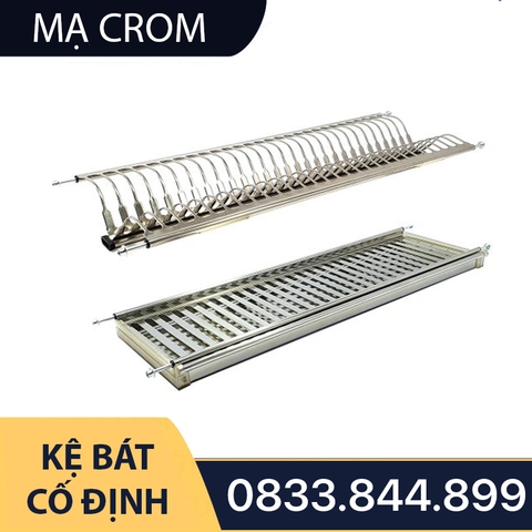 Kệ Bát Đĩa Cố Định Chữ V Mạ Crom Cao Cấp - Thương Hiệu Tủ Bếp Camryn