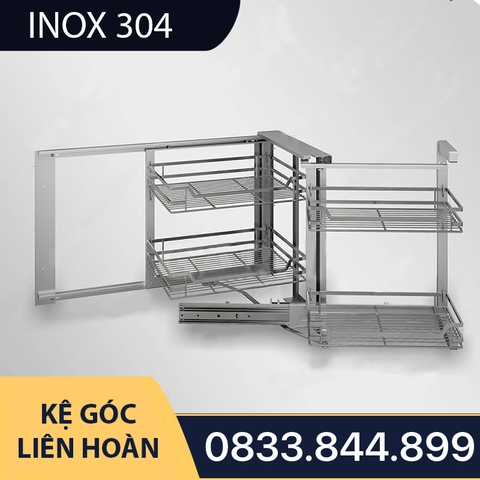 Kệ Góc Liên Hoàn SUS 304 Cao Cấp - Thương Hiệu Tủ Bếp Camryn