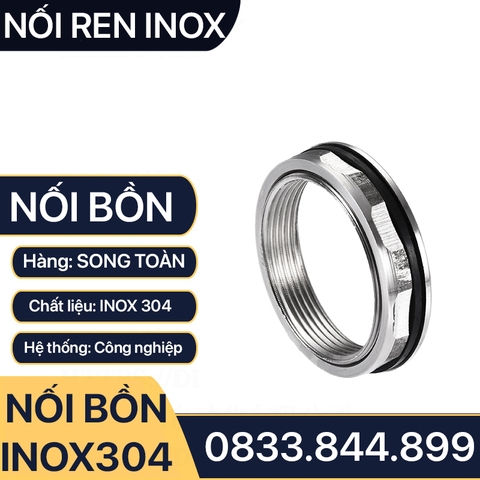Khớp Nối Bồn Nước Inox 304 Đế Phẳng Cho Hệ Thống Bồn Nước