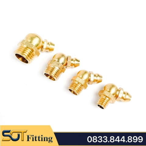 Ốc Mỡ Cong Grease Nipple Bơm Mỡ Bò - Giải Pháp Bôi Trơn Hiệu Quả