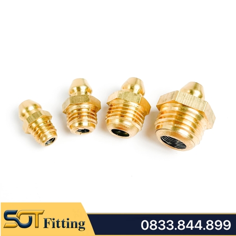 Ốc Mỡ Thẳng Grease Nipple Bơm Mỡ Bò - Giải Pháp Bôi Trơn Hiệu Quả