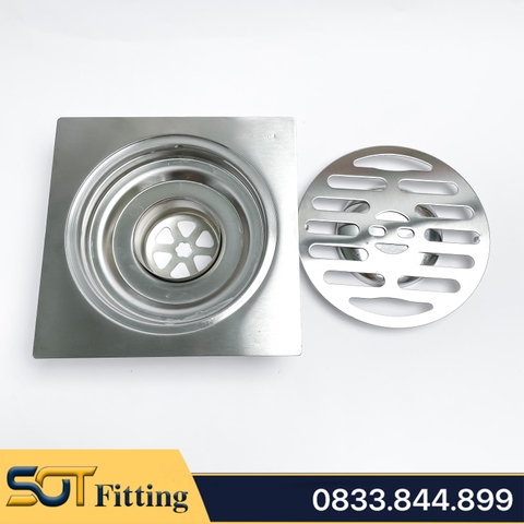 Phễu Sàn Thoát Nước Inox 304 Đúc Dày – Bền Bỉ, Chống Gỉ Hiệu Quả